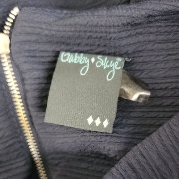 Gabby Skye Cute Classy Dress ~ Sz 8 ~ Navy Blue ~ Above Knee ~ Sleeveless - Picture 4 of 5